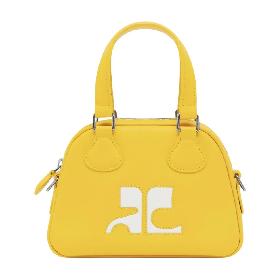 Mini Leder Bowlingtasche