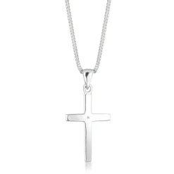 Minimal Cross Necklace