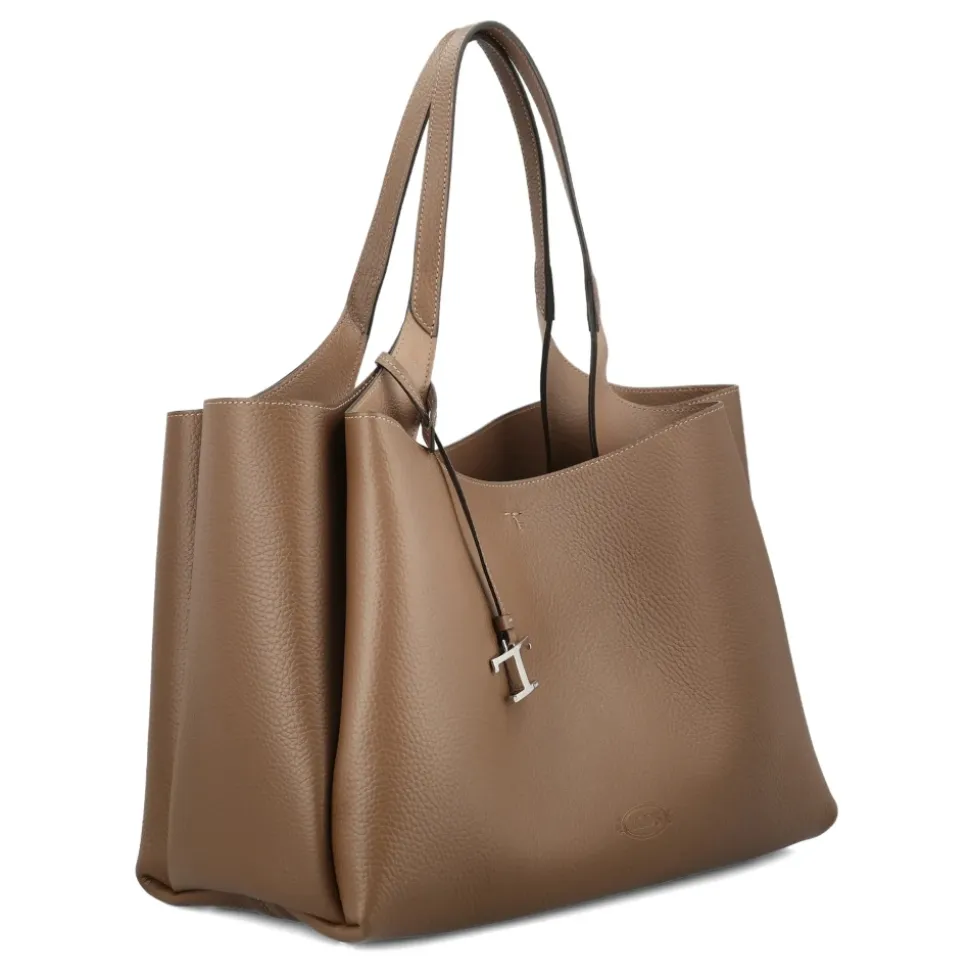 Mittelgroße Tote Bag aus Leder