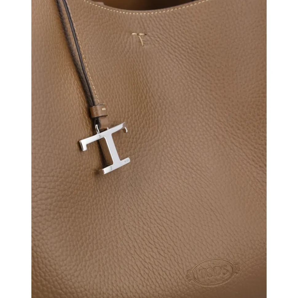 Mittelgroße Tote Bag aus Leder