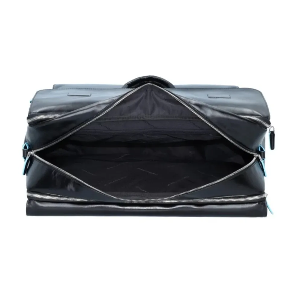 Moderne Reisetasche aus Leder mit Laptopfach