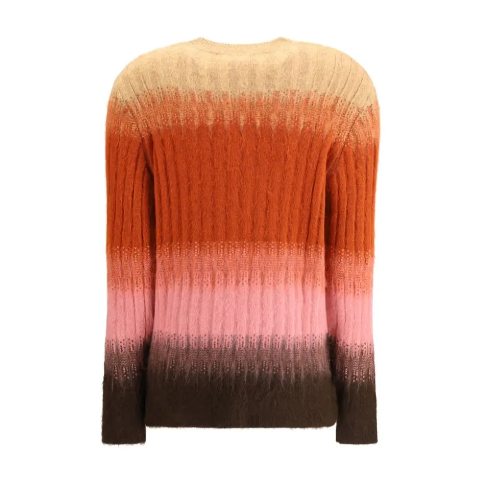 Mohair- und Wollpullover