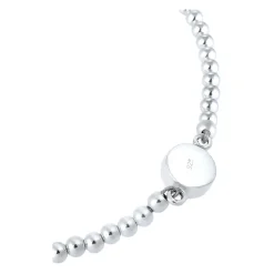 Mondstein Rundperlen Armband 925 Sterling Silber