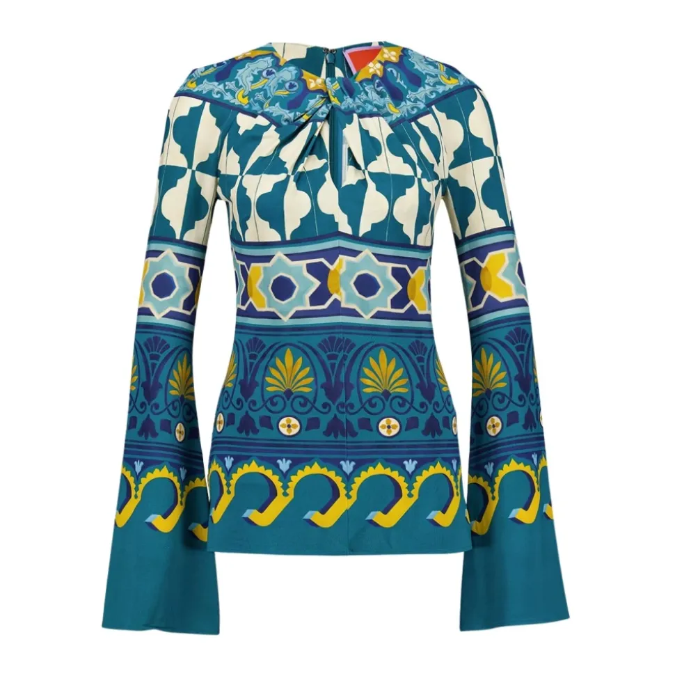 Mutiges Muster Superflare Top