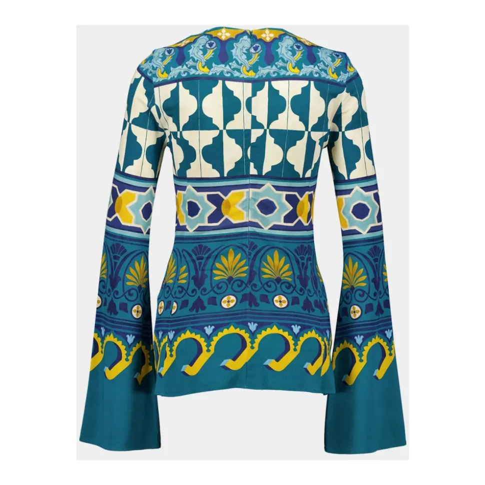 Mutiges Muster Superflare Top