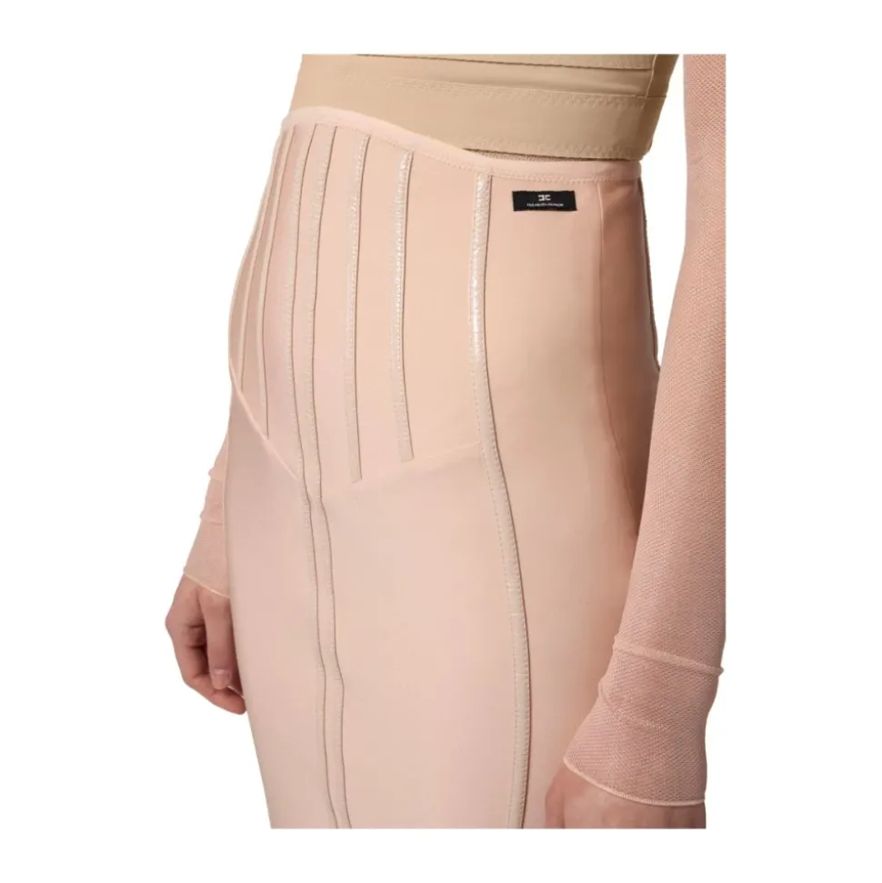 Neopren-Rock mit Korsettdetails