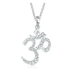 Om-Symbol Anhänger an Gliederkette
