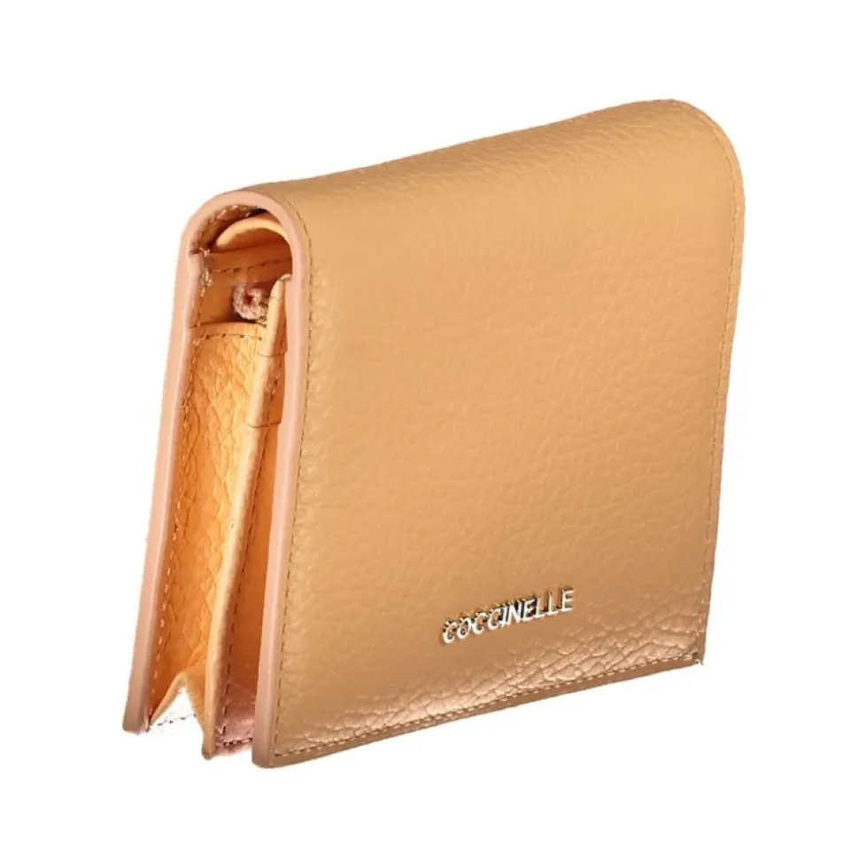 Orange Leder Geldbörse mit Vielen Funktionen