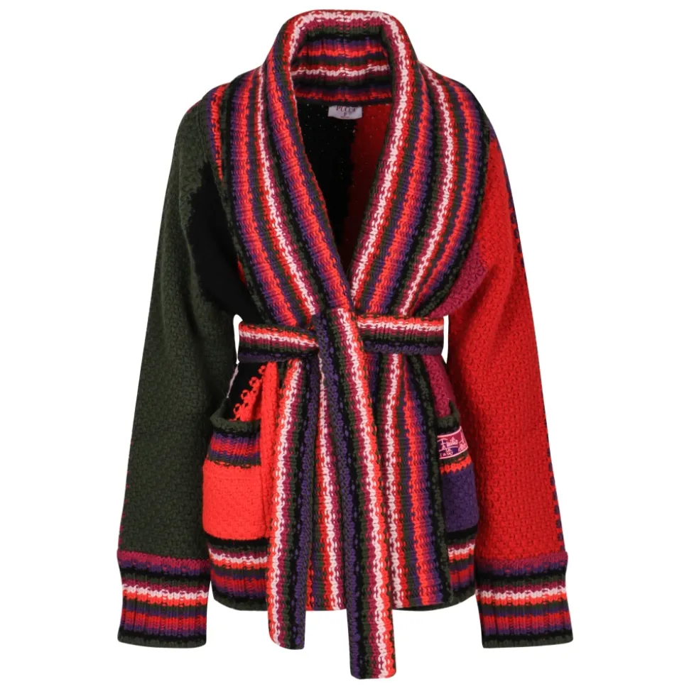 Oversized Colorblock Cardigan