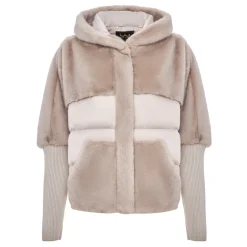 Oversized Faux Fur Jacke - Ivory