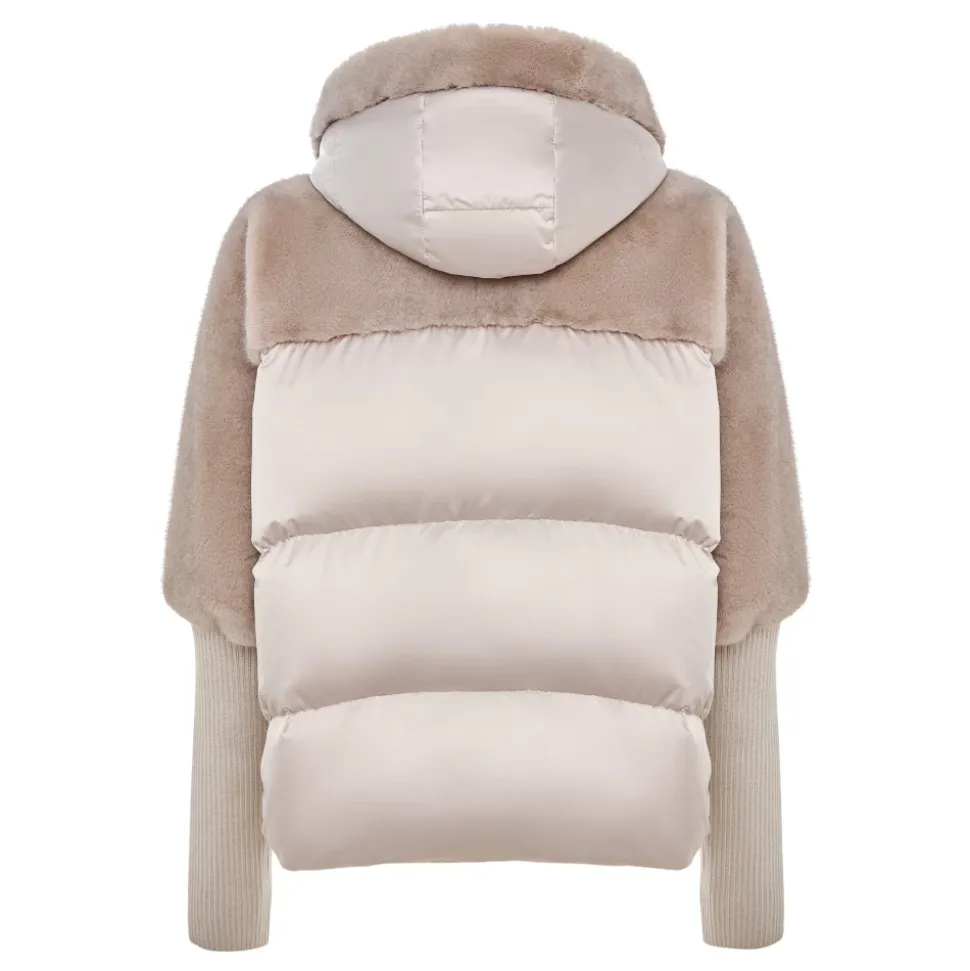 Oversized Faux Fur Jacke - Ivory