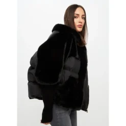 Oversized Jacke aus Kunstpelz