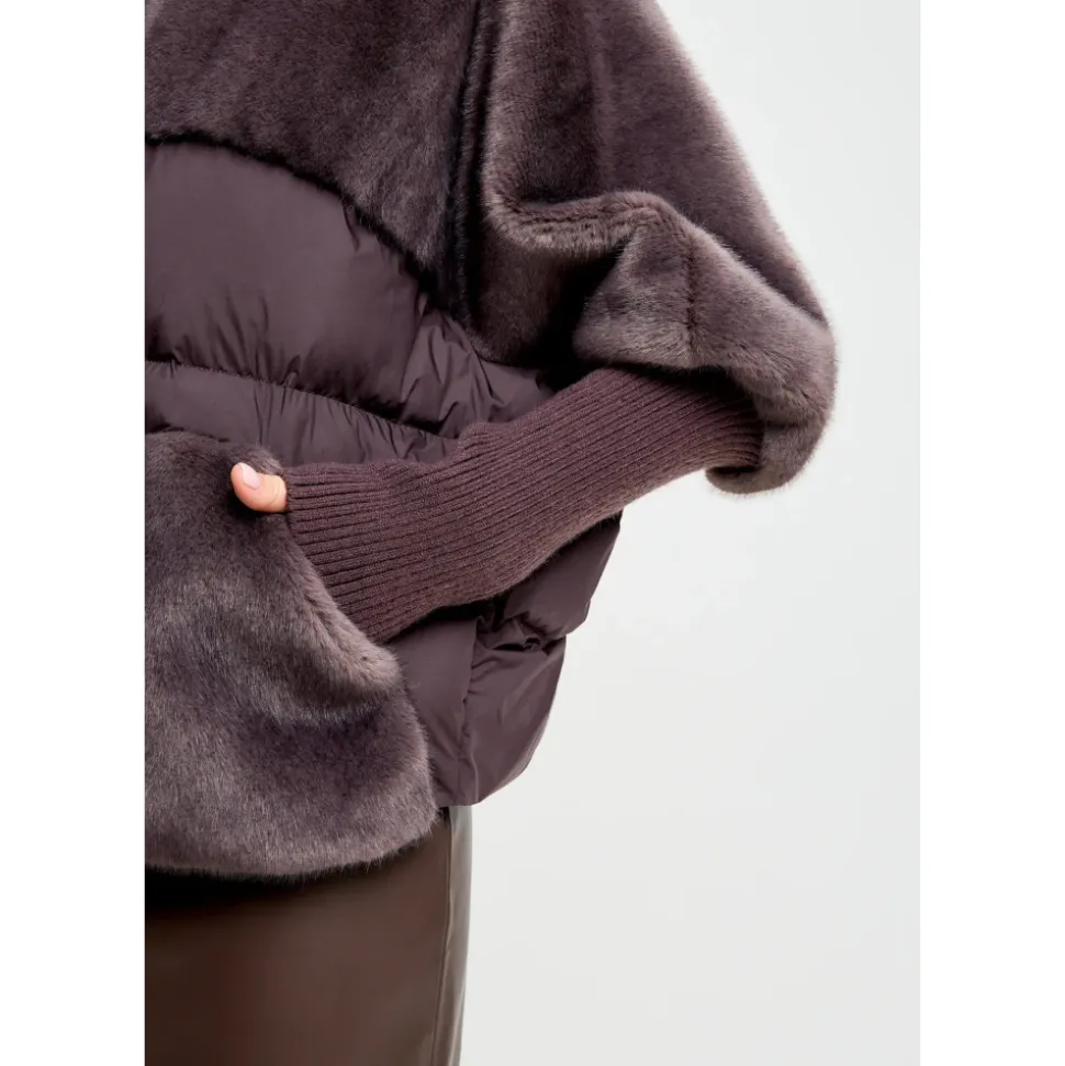 Oversized Jacke aus Kunstpelz