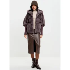 Oversized Jacke aus Kunstpelz