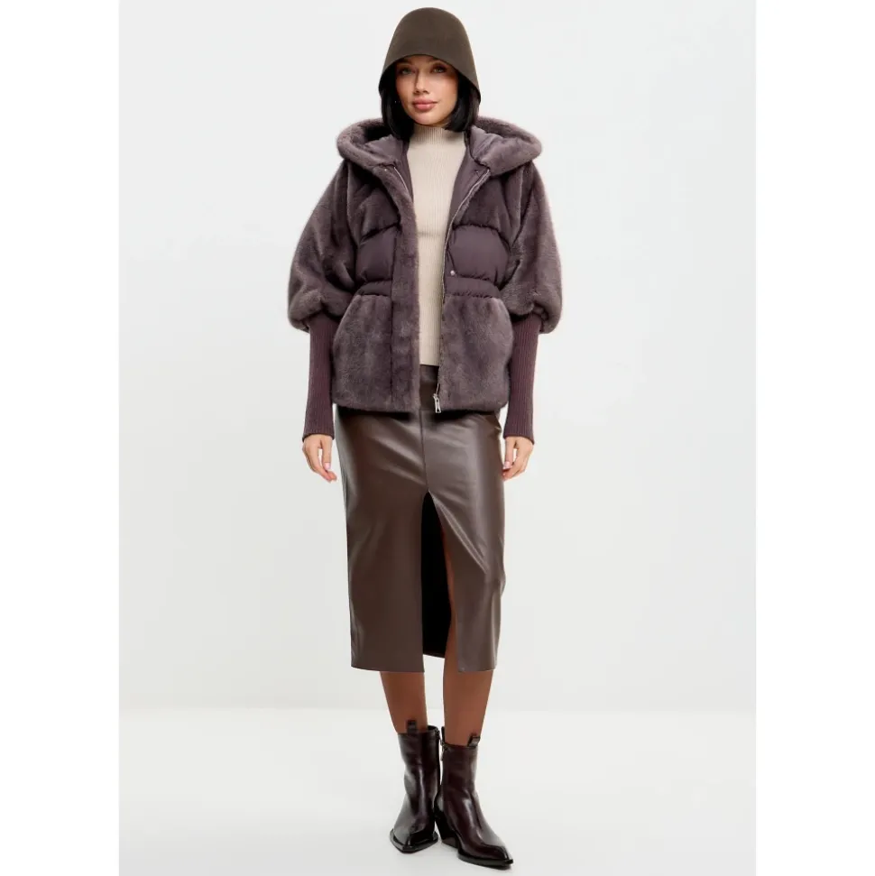Oversized Jacke aus Kunstpelz
