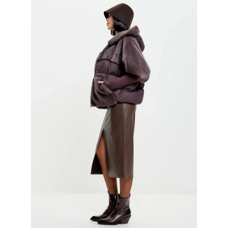 Oversized Jacke aus Kunstpelz