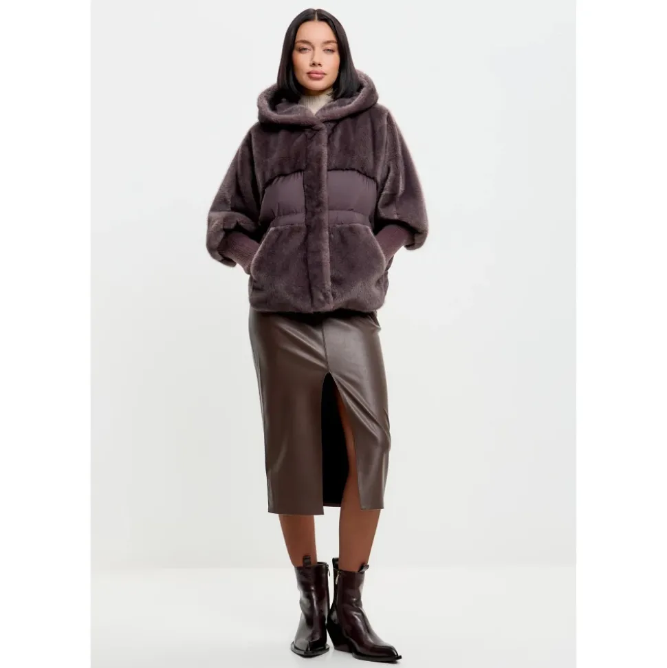 Oversized Jacke aus Kunstpelz
