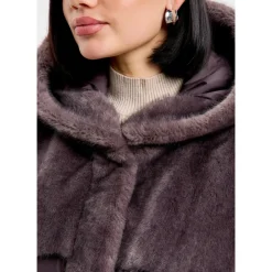 Oversized Jacke aus Kunstpelz
