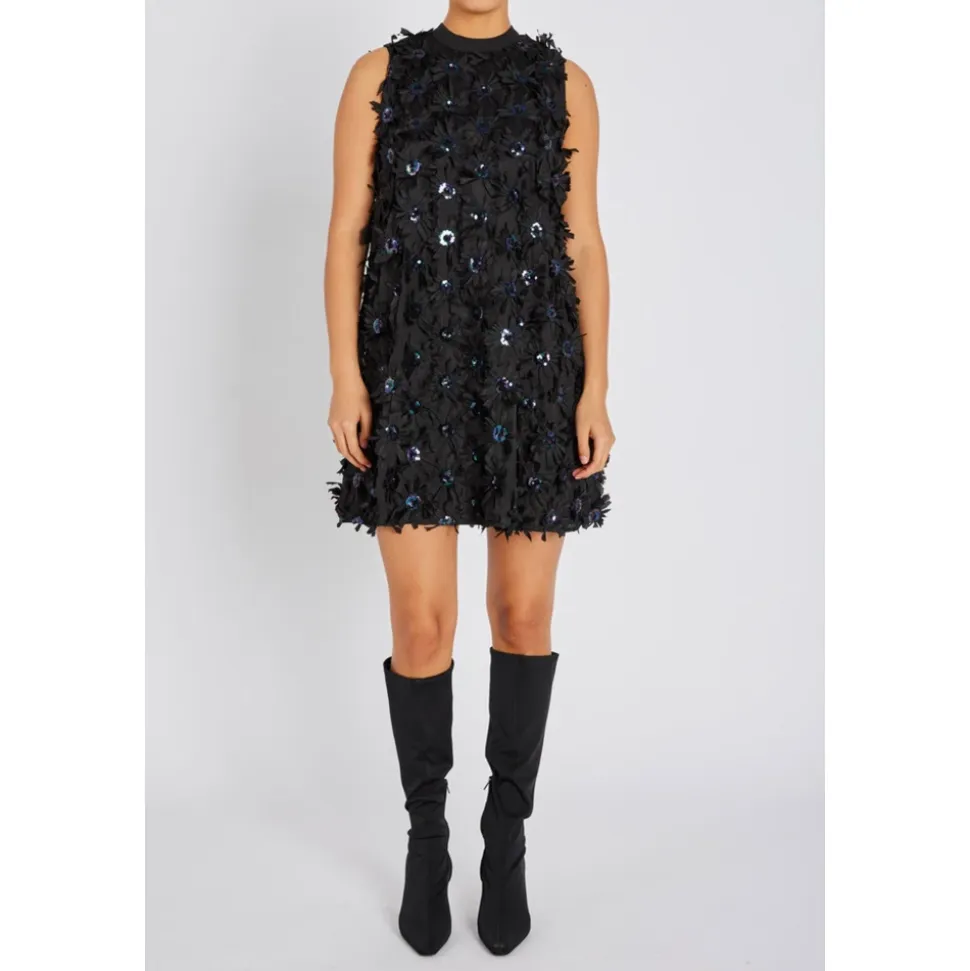Paillettenbesetztes Mini-Partykleid