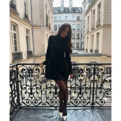 Paris Langarmkleid