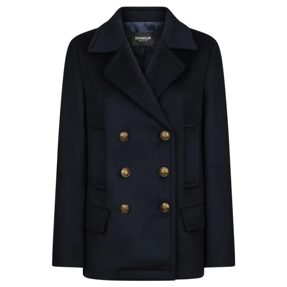 Peacoat Regular in Velour Misto Lana