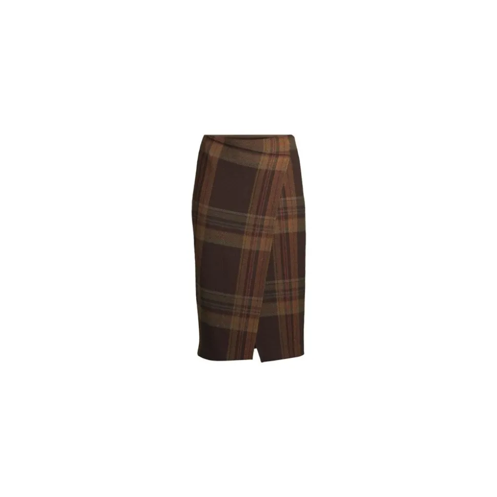 Plaid Wollgemisch-Midirrock