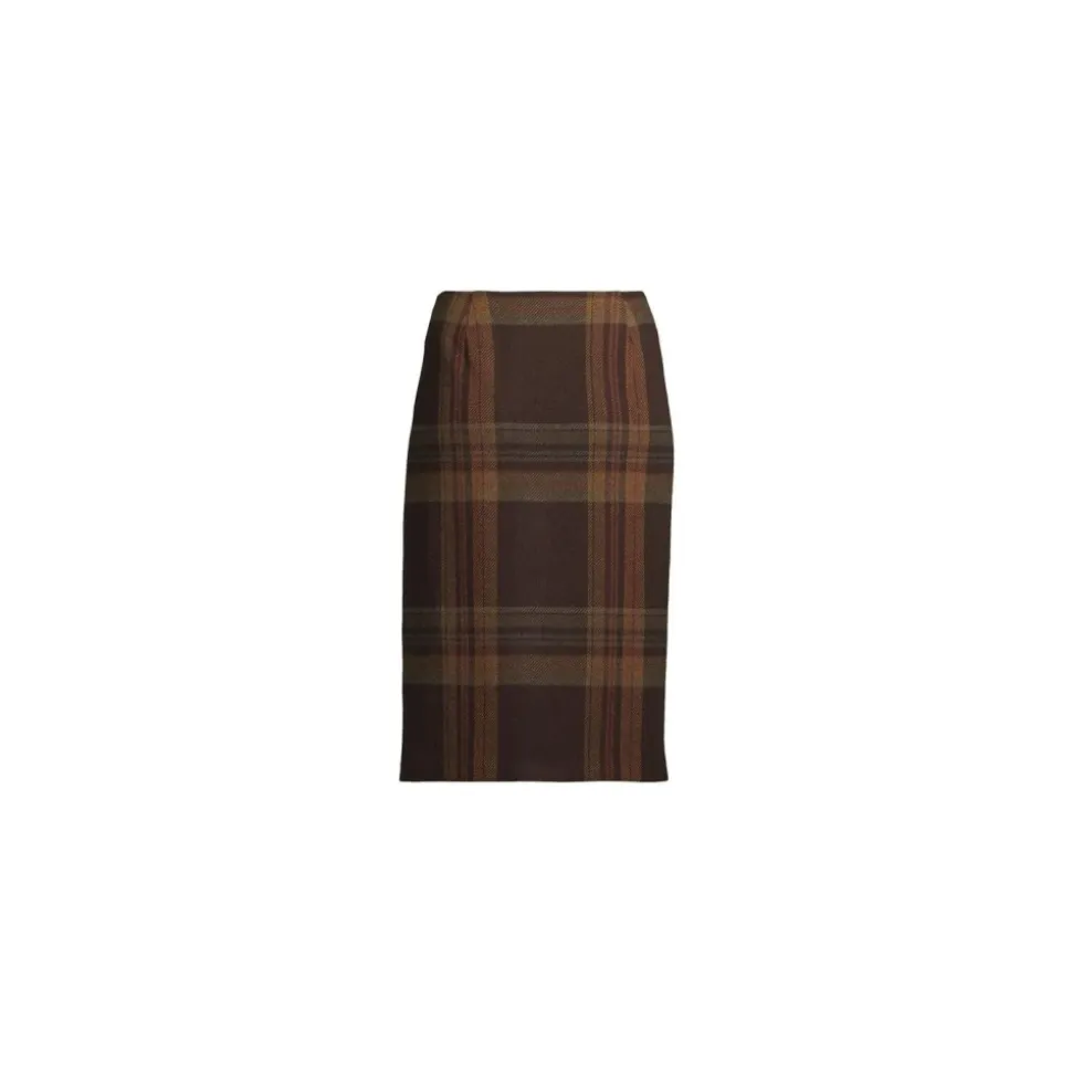 Plaid Wollgemisch-Midirrock