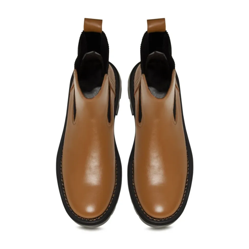 Plateau Klassische Stiefeletten - Braun
