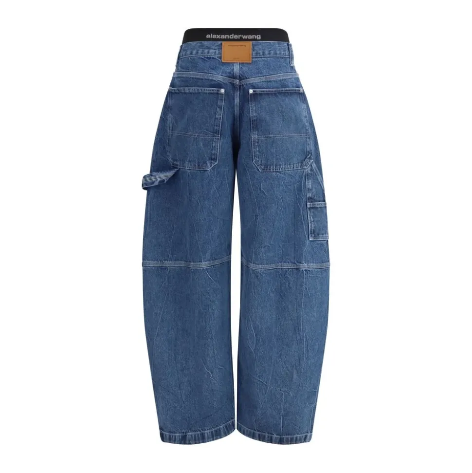 Prestyled Mid-Rise Oversized Jeans