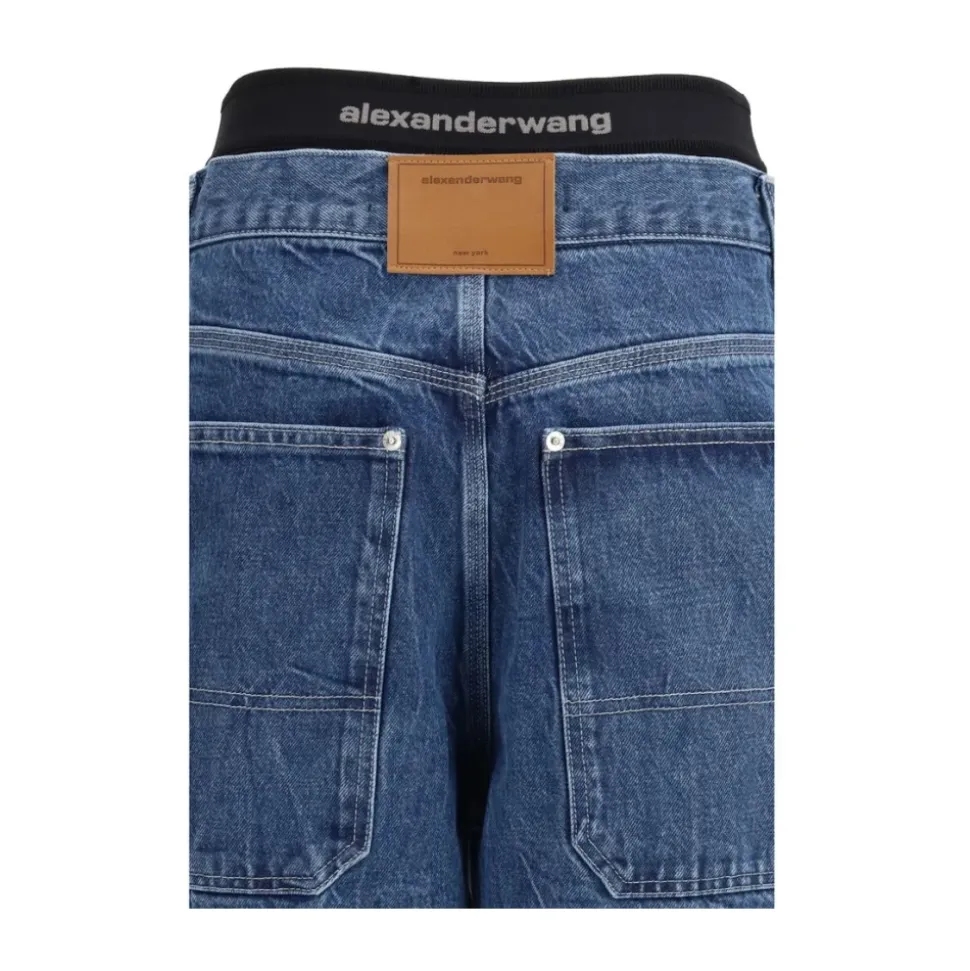 Prestyled Mid-Rise Oversized Jeans
