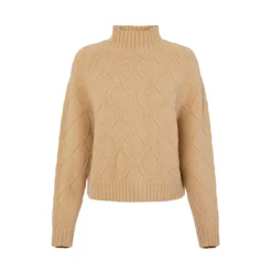 Pullover aus Strickstoff mit Jacquard-Diamanten