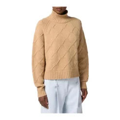 Pullover aus Strickstoff mit Jacquard-Diamanten