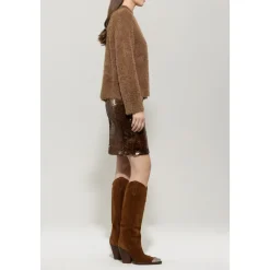 Pullover Langarm, walnut