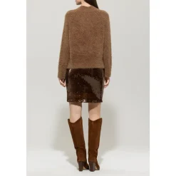 Pullover Langarm, walnut