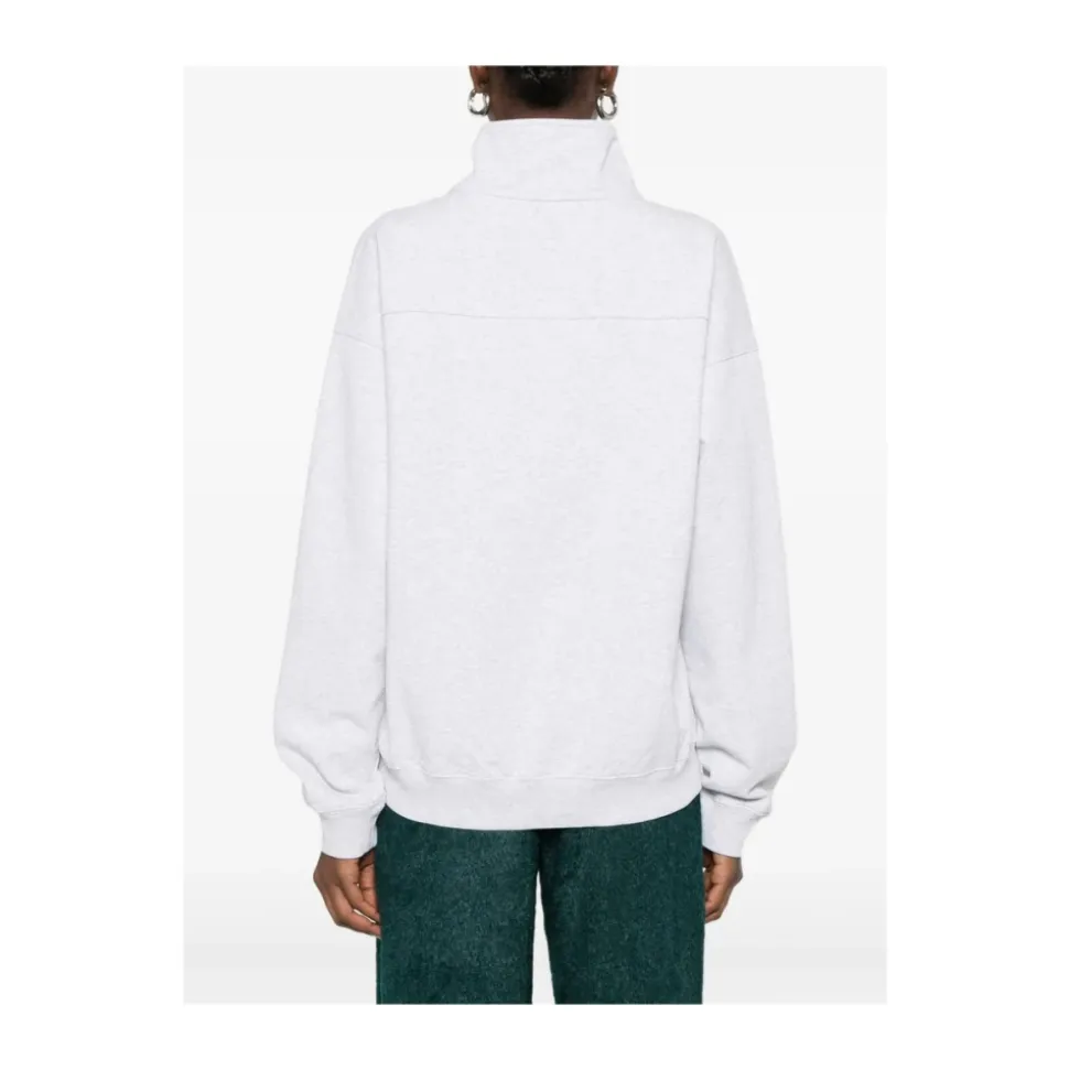 Quarter-Zip Sweatshirt mit Print