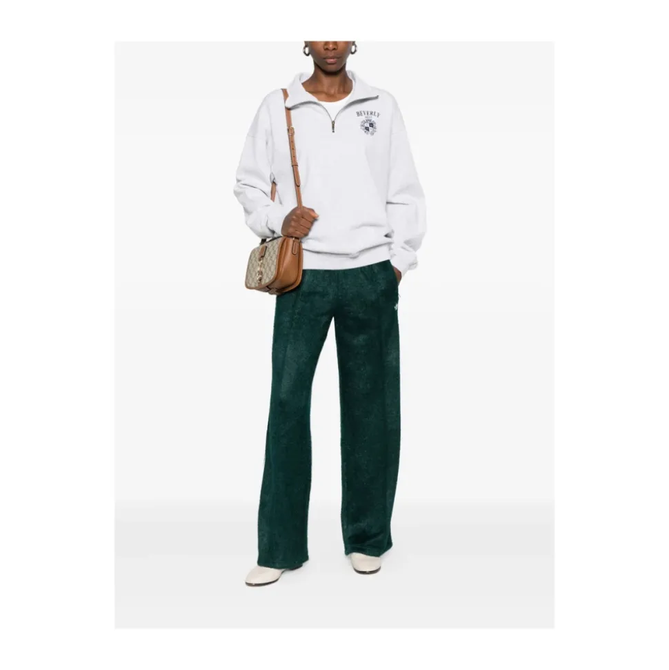 Quarter-Zip Sweatshirt mit Print