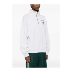 Quarter-Zip Sweatshirt mit Print