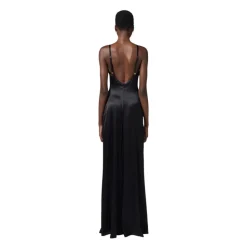 Red Carpet Kleid aus Seide und Tüll mit 3D-Blumen