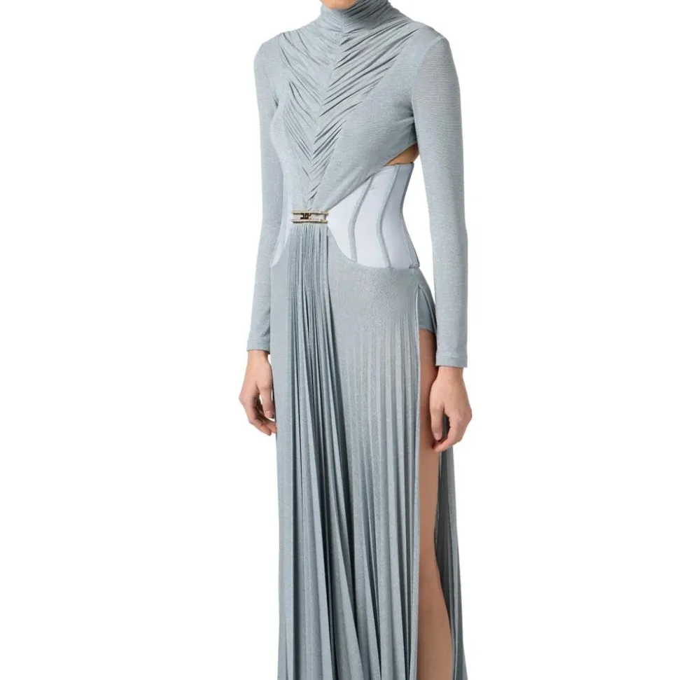 Red Carpet Lurex-Jersey-Kleid