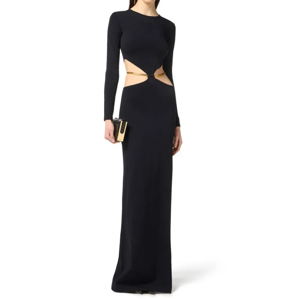 Red Carpet Strickkleid mit Juwelen-Schlange