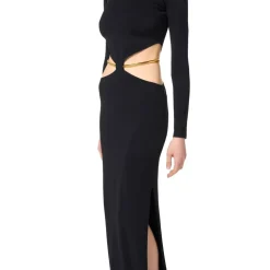 Red Carpet Strickkleid mit Juwelen-Schlange