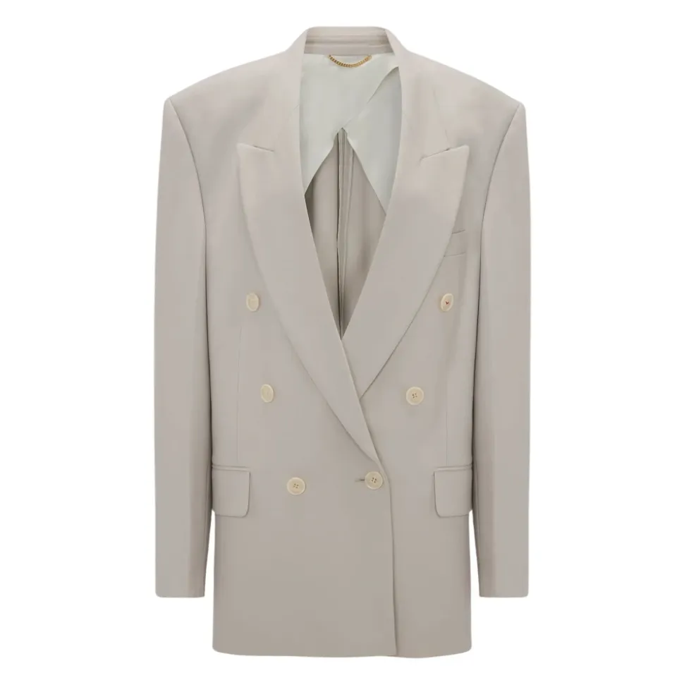 Relaxed Double Breasted Blazer
