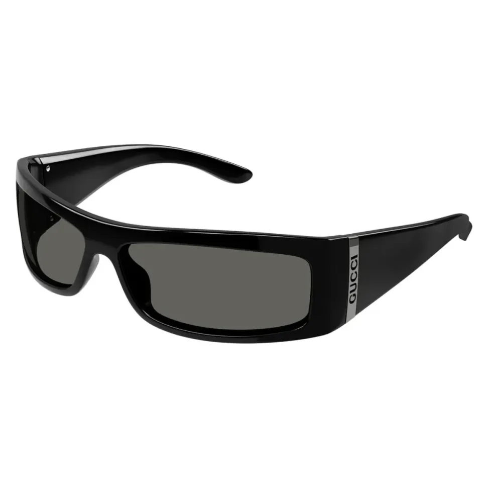 Retro Rechteckige Sonnenbrille mit asiatischer Passform