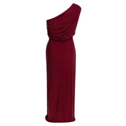 Rhinestone Drape Midi Dress