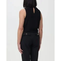 Ärmellose Bluse mit Schlüssellochausschnitt