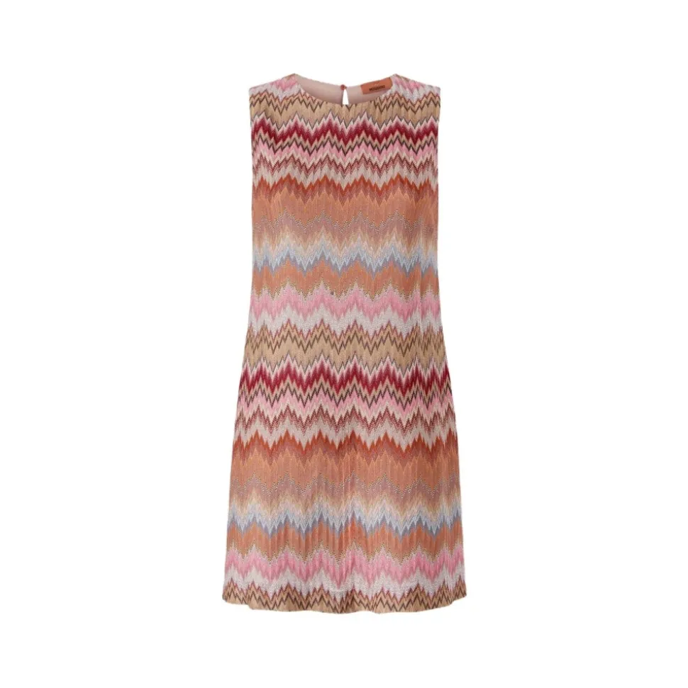 Ärmelloses Chevron Mini Kleid