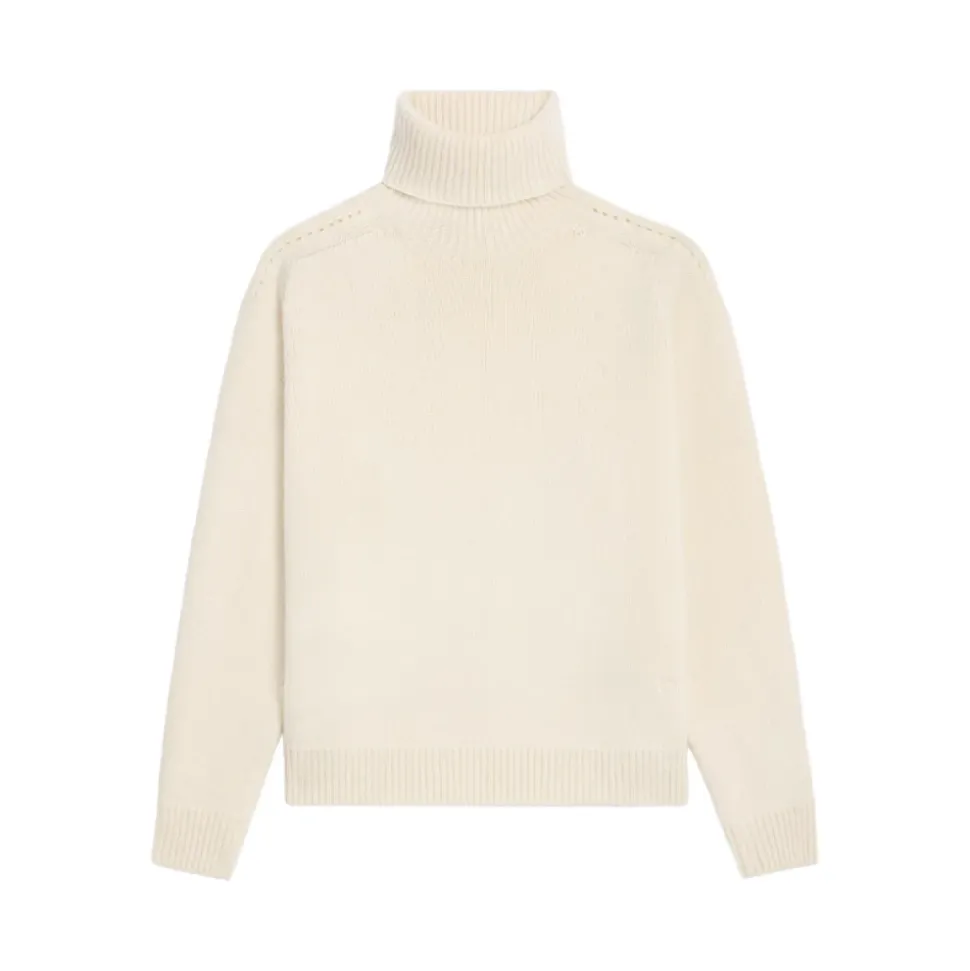 Rollkragenpullover aus nahtlosem Kaschmir