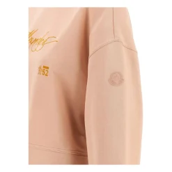 Rosa Pullover mit gesticktem Logo