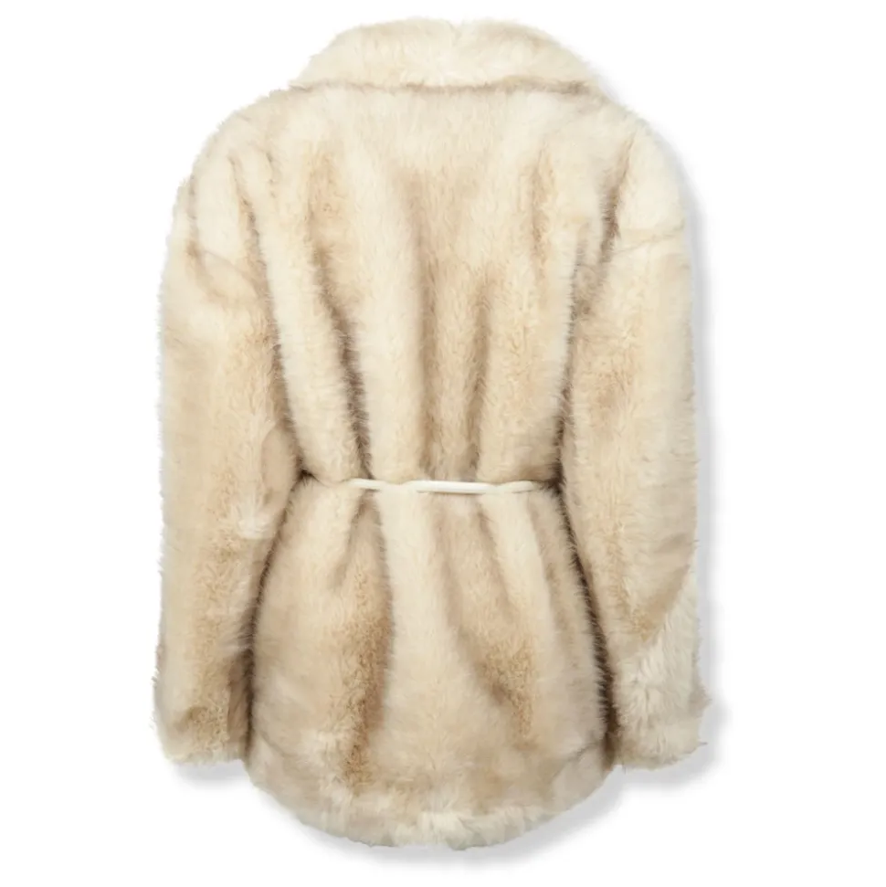 Rosaria Faux Fur Mantel