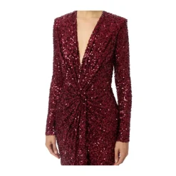 Rotes Teppich Kleid mit Pailletten